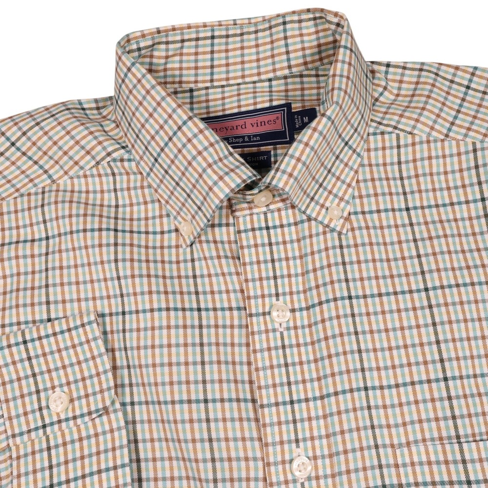 Vineyard Vines‎ Murray Shirt Plaid Button Down Long Sleeve Casual Mens Size M